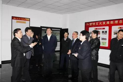 威海市委组织部领导参观指导安然党建工作