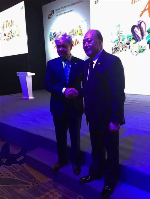天狮集团李金元董事长受邀参加2017中国意大利商会年度晚会