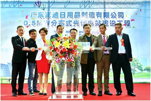 富迪“0.5MW分布式光伏电站建设工程”开工庆典成功举办