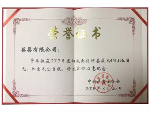 葆婴获颁“2017年作出杰出贡献