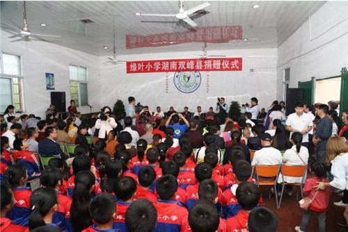 献礼六一儿童节,第一所绿叶小学落户湖南省娄底市双峰县
