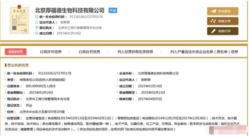 北京厚福德生物科技有限公司资金盘涉嫌传销