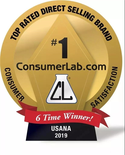 USANA在维生素及膳食补充剂调查评选中第六次荣获“最受好评直销品牌”